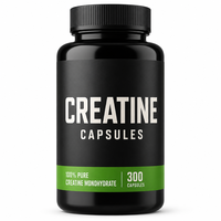 Capsules de créatine monohydrate à marque privée OEM pour adultes – Pré-entraînement, volume musculaire, force améliorée, densité osseuse, énergie – 36 mois