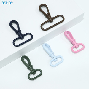 <span class=keywords><strong>2025</strong></span> Mới Sơn Màu Hồng Màu Xanh 20/26Mm Xoay Kim Loại Snap Hook Có Thể Điều Chỉnh Tri-Trượt Khóa D Vòng Phần Cứng Cho Túi Pet Dog Cổ Áo - Product Image 3