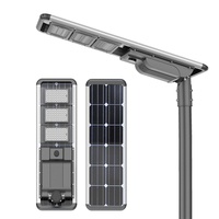 Lampadaire solaire tout-en-un intégré FX-50W, étanche IP65 + anti-choc IK10, capteur de mouvement PIR, batterie LiFePO4, industriel