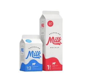 Custom Half Pint Milk Cartons Bulk at Wholesale Rate