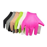 Gants anti-UV pour salon de manucure, protection solaire UPF50+, sans doigts, pour gel et manucure, protection contre les rayons UV, gants demi-doigts, protection solaire