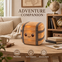Jouet interactif en bois AI, caisse intelligente parlante, éducatif, 100% polyester, compagnon pour enfants, cadeau