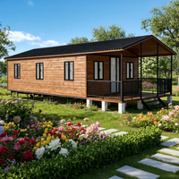 Maison préfabriquée à deux étages extensible en conteneur moderne modulaire détachable imperméable hôtel de luxe 2 3 chambres 20 40 pieds villa