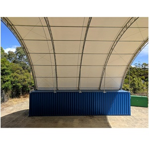 Suihe 40ft mái vòm <span class=keywords><strong>container</strong></span> đổ PVC không thấm nước vận chuyển <span class=keywords><strong>container</strong></span> dù để che nắng - Product Image 5