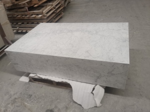 Bàn Cà Phê Châu Âu Đá Cẩm Thạch Trắng Carrara Phòng Khách Hiện Đại Bàn Cà Phê Đá Cẩm Thạch Hình Chữ Nhật Thiết Kế Tối Giản - Product Image 4