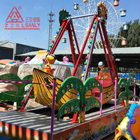 Bateau de parc d'attractions personnalisable à 12 places, équipement de terrain de jeux extérieur, manège pour enfants, mini-navire pirate à vendre