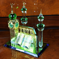 Miniature Poli Cristal Kaaba Modèle Pour Cadeau Islamique