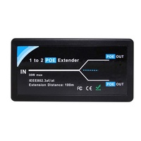 1 bis 2 Gigabit POE Extender 1000 Mbit/s mit IEEE802.3af Standard für NVR IP-Kamera CCTV-System POE Extend 100 Meter