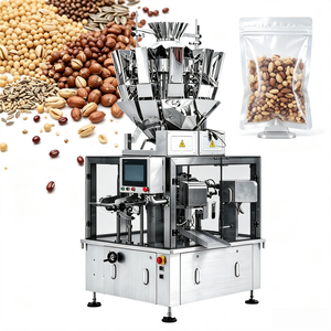 Machine d'emballage automatique VFFS pour snacks, bonbons et haricots, avec peseuse multi-têtes, pour sachets Doypack et sachets stand-up - Product Image 1