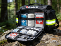 Kit de survie d'urgence avec sac de transport en nylon pratique et durable