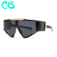 Lunettes de soleil rétro connectées à monture surdimensionnée une pièce avec charme moderne et étanchéité tendance Nouvelles lunettes de soleil Street 2024