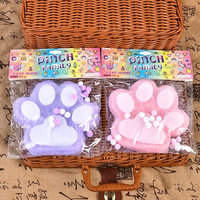 TPR souple 4.3 pouces gros Mochi Squishy jouet Jumbo chat patte Taba Squishy chat patte Super doux presser pincer Fidget jouets