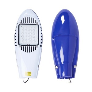 Lampadaire solaire 6M LED Mono Si à énergie solaire pour l'éclairage routier, style ethnique, motif bleu et blanc - Product Image 1