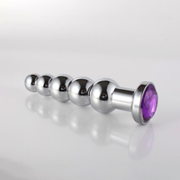 Metal Anal yapay penis fiş Anal boncuk dilatör çekerek erkek prostat masaj aleti seks oyuncakları yetişkin için