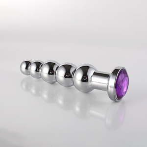 Dildo <span class=keywords><strong>anal</strong></span> en métal, bouchon <span class=keywords><strong>anal</strong></span>, perles de traction anale, dilatateur, masseur de prostate masculin, jouets sexuels pour adultes - Product Image 2