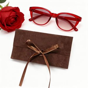 Recyclable Super Soft Dust Velvet Birthday <b>Gift</b> Packaging <b>Envelope</b> Luxury Drawstring Closure Silk Screen Printed - Product Image 1