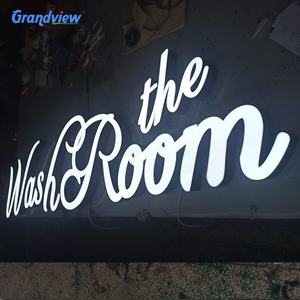 Panneau solaire d'extérieur à Led gravé au Laser, signalisation lumineuse 3D géant, en plastique et acrylique, lettre pour le mur, 20 cm - Product Image 4