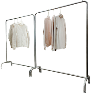 Estante de exhibición de tienda de <span class=keywords><strong>ropa</strong></span> para niños de plata para hombres y mujeres, perchas de piso a piso, colgante lateral, estante de pórtico de <span class=keywords><strong>ropa</strong></span> Nakajima - Product Image 1