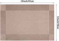 Set de Table en vinyle PVC classique 2022 CR, chemin de Table tissé lavable