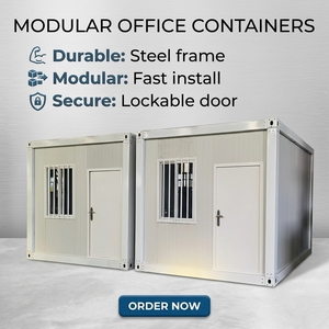 Contenedor Modular de Ensamblaje Rápido, Cabina de Acceso Adecuada para Obras de Construcción, Oficina Temporal, Instalación Móvil Portátil - Product Image 1
