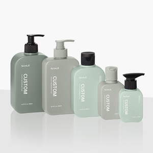 Sanle Custom <b>Plastic</b> Bottles 250ml Square Shape Lotion Pump Personal Care <b>Packaging</b> - Product Image 1