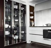 Kabinet Dapur Modular Kayu Solid Modern Mewah Tahan Air untuk Apartemen dan Ruang Makan dengan Garansi Perangkat Keras 3 Tahun