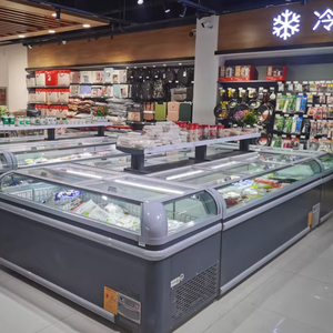 Congelatore Espositore Combinato per Supermercati, Congelatore a Pozzetto Monotemperatura per Snack Congelati, Gelati e Alimenti per Negozi - Product Image 5