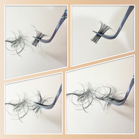 ESSI LASH 0.03 0.05 d j Curl Extensions de cils en gros pour fournisseurs, Cils en soie velours volume moelleux noir mat effet cachemire, en plateaux