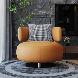 Nordic Rotating Armchair Sofa Modern Lounge Chair For Home Hotel Use Creative Lazy Single Chair