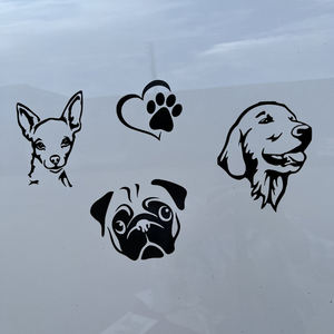 Calcomanías de vinilo para ventana troqueladas bonitas y personalizadas, calcomanías para camiones y portátiles para coches, calcomanías personalizadas para perros, regalos únicos - Product Image 1