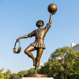 Tác phẩm điêu khắc bằng đồng và đồng thau có thể tùy chỉnh của nhào lộn và rạp xiếc trang trí ngoài trời với Kỹ thuật đúc vị trí miễn phí - Product Image 4