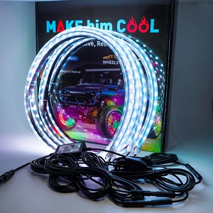 12v <span class=keywords><strong>15.5</strong></span> İnç 17 inç 19 inç RGB Renk Değiştiren Tekerlek Halka Işığı - Product Image 6