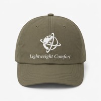 Casquette de baseball en nylon à 6 panneaux en tissu maillé, sérigraphiée avec logo personnalisé, imperméable, séchage rapide, boucle en cuivre doré, vente en gros