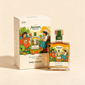 Boîte de présentation personnalisée OEM en carton blanc recyclable avec fermeture à rabat pour Tequila <span class=keywords><strong>Extra</strong></span> <span class=keywords><strong>Anejo</strong></span> Blue Agave - Product Image 3