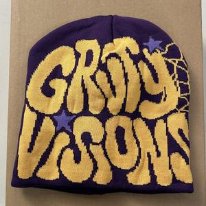 Berretti Lavorati a Maglia di Tendenza All'ingrosso Cappellini Colorati in Maglia con Motivi a Lettere Personalizzati e Ricami Artistici per la Moda Street - Product Image 6