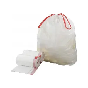고품질 공장 직접 가격 다채로운 일회용 재활용 PE 쓰레기 봉투 Drawstring 쓰레기 봉투