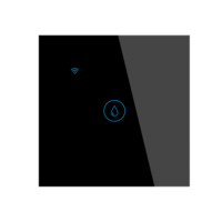 Interrupteur tactile unipolaire 40A 8000W pour climatiseur et chauffe-eau, connecté Wi-Fi via l'application Smart Life, en verre PC, 250V UK