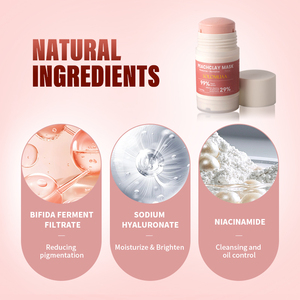 Chất lượng cao OEM nhãn hiệu riêng mặt nuôi dưỡng chăm sóc da đa mặt dính đào đất sét bùn mặt bùn dính kem dưỡng ẩm đất sét dính - Product Image 3