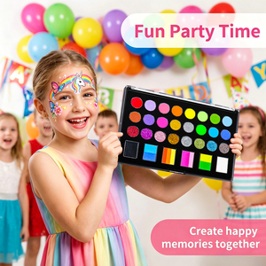 Kit <span class=keywords><strong>de</strong></span> <span class=keywords><strong>Pintura</strong></span> Corporal para Niños GP Personalizado, Multicolor, a Base <span class=keywords><strong>de</strong></span> Agua, No Tóxico, Profesional, Brillante en la Oscuridad, Lavable con Agua, <span class=keywords><strong>Pintura</strong></span> Facial con Purpurina UV - Product Image 5