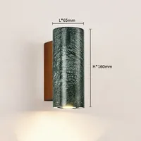Lujo 3W LED Lámparas de pared Verde Blanco Negro Mármol Diseño para sala de estar Hotel Restaurante Pasillo Asile Escalera Fondo