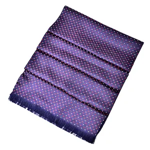 High Quality 100% Weaved Silk Double-Sided Men's Scarf Elegant Casual Style for Men's Accessories