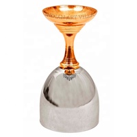 Kaca anggur piala tembaga baja Indian artvilla-300 ML-peralatan Bar untuk rumah, restoran & Bar