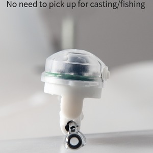 Fishing Rod Tip Alarm With Four Level Sensor Light Battery Powered For Sea Fishing <b>Bite</b> Detection Outdoor Use Blue And White - Product Image 4