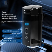 Thermos intelligent à affichage numérique en acier inoxydable 12V/24V pour voiture, tasse chauffante électrique, bouilloire universelle à fixer dans la voiture