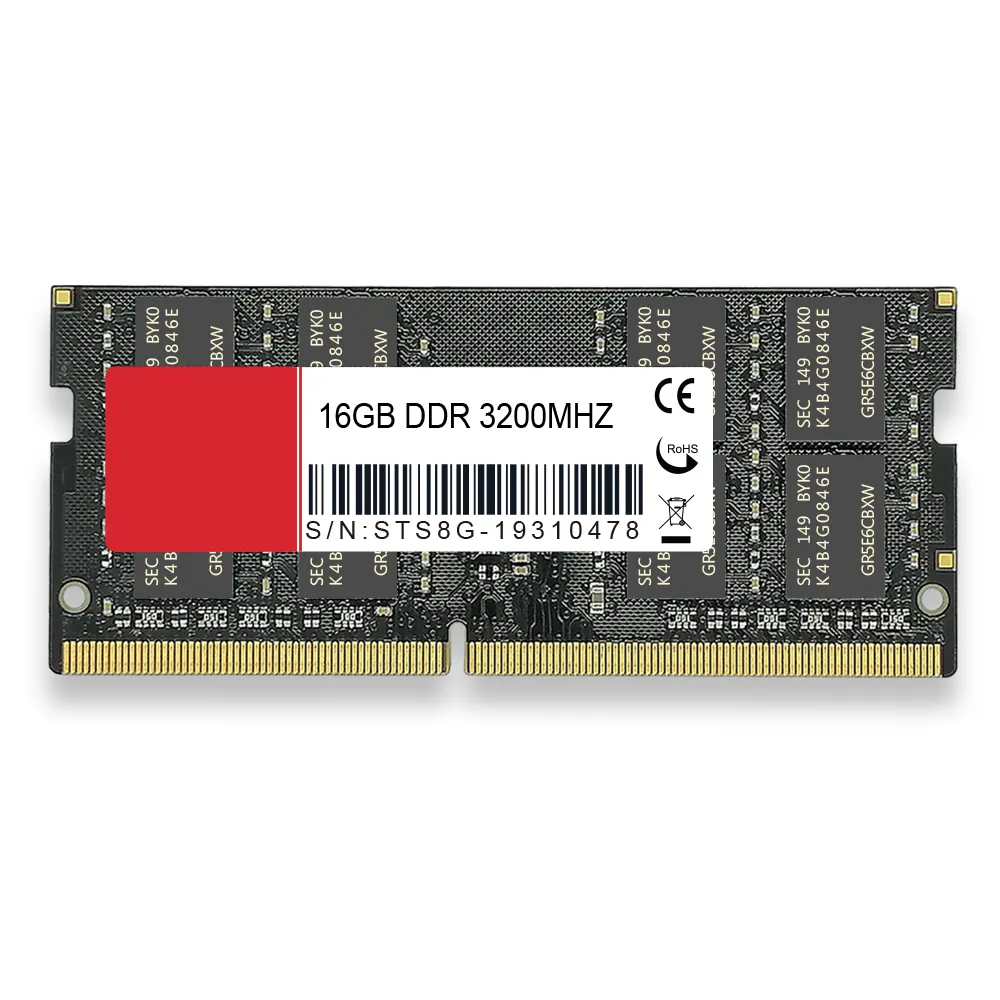 Kit de atualização de memória RAM para notebook, 8GB DDR4 2400MHz Sodimm PC4-19200 1Rx16 Single Rank 260 pinos CL17 1.2V sem ECC