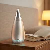 Diffuseur d'huiles essentielles sans eau, électrique, en acier inoxydable, 100 ml, rechargeable, télécommande