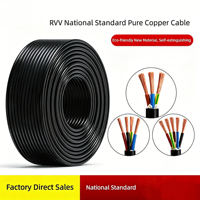 Câble d'alimentation multiconducteur RVV en cuivre gainé PVC, OEM usine, pour équipements d'automatisation et systèmes d'interphonie de bâtiment