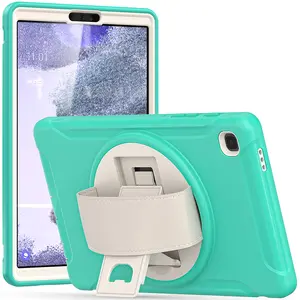 360 Rotating Stand PC TPU Hybrid Defender Case For Samsung Galaxy Tab A7 LITE 8.7 Inch Defender Shockproof Stand Tablet Case