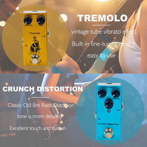 Pedal de <span class=keywords><strong>Guitarra</strong></span> Eléctrica Overdrive/Distorsión/Chorus/Delay/Tremolo, True Bypass, Diseño Duradero para Tonos Versátiles - Product Image 5