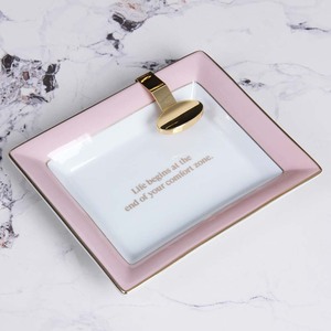Cendrier en <span class=keywords><strong>céramique</strong></span> personnalisé avec repose-cigares, impression de logo personnalisée, cendrier pour la maison, le bureau, le bar, l'hôtel, boîte cadeau disponible - Product Image 2